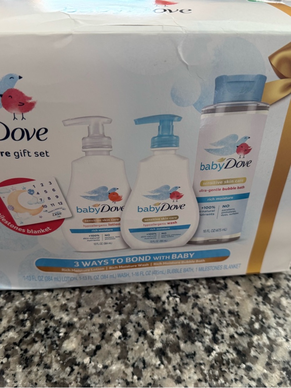 NEW NIB BABY Sensitive Skin Care Gift Set - Blue
